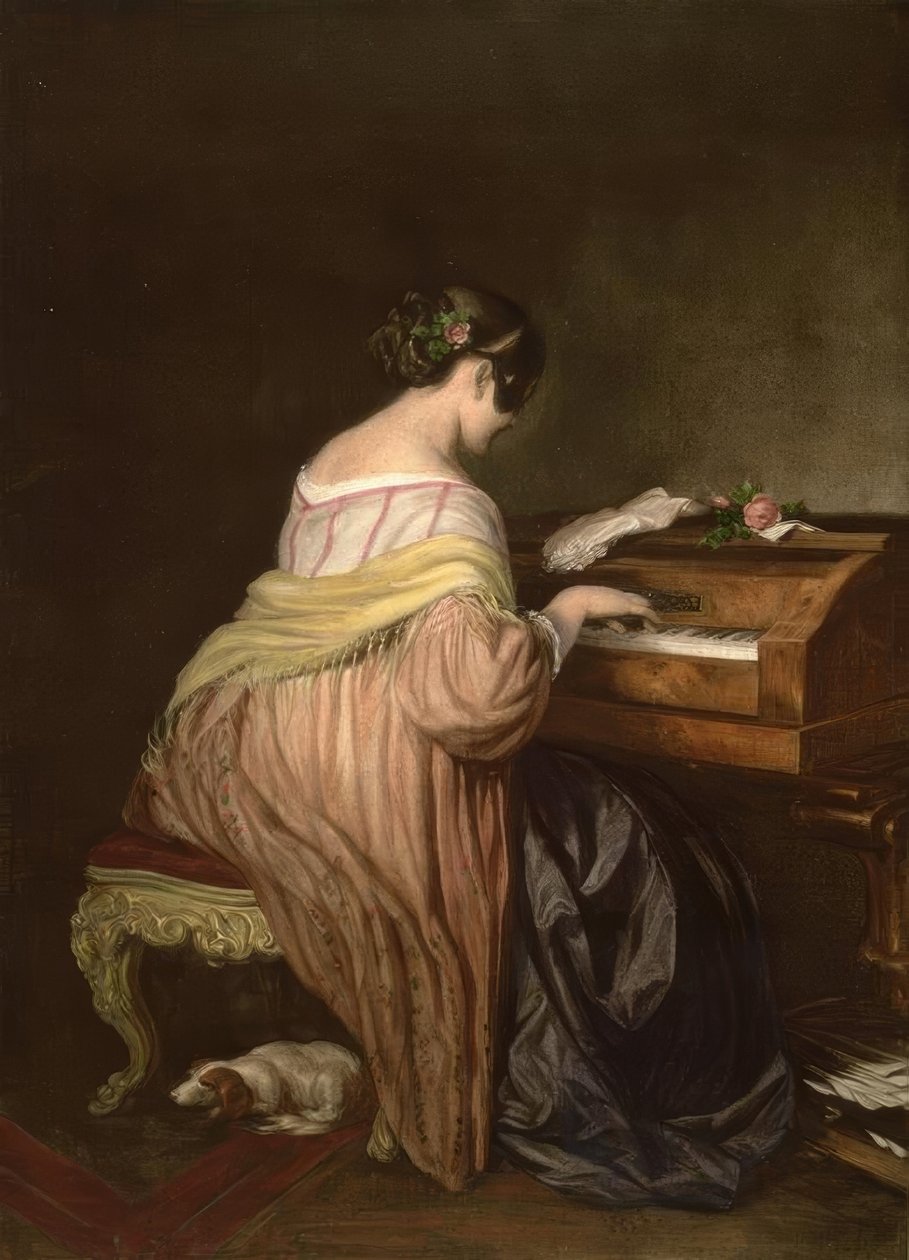 Pianista autorstwa Josef Danhauser