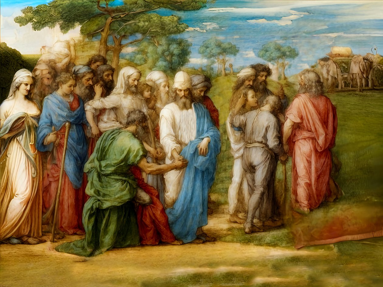 A1_Genesis_38-Ishmaelici kupują Józefa autorstwa Josef Johann Michel