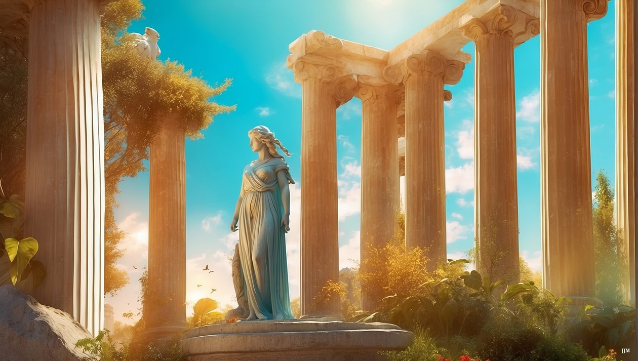 Dreamcore_ancient Greek-World_04 autorstwa Josef Johann Michel