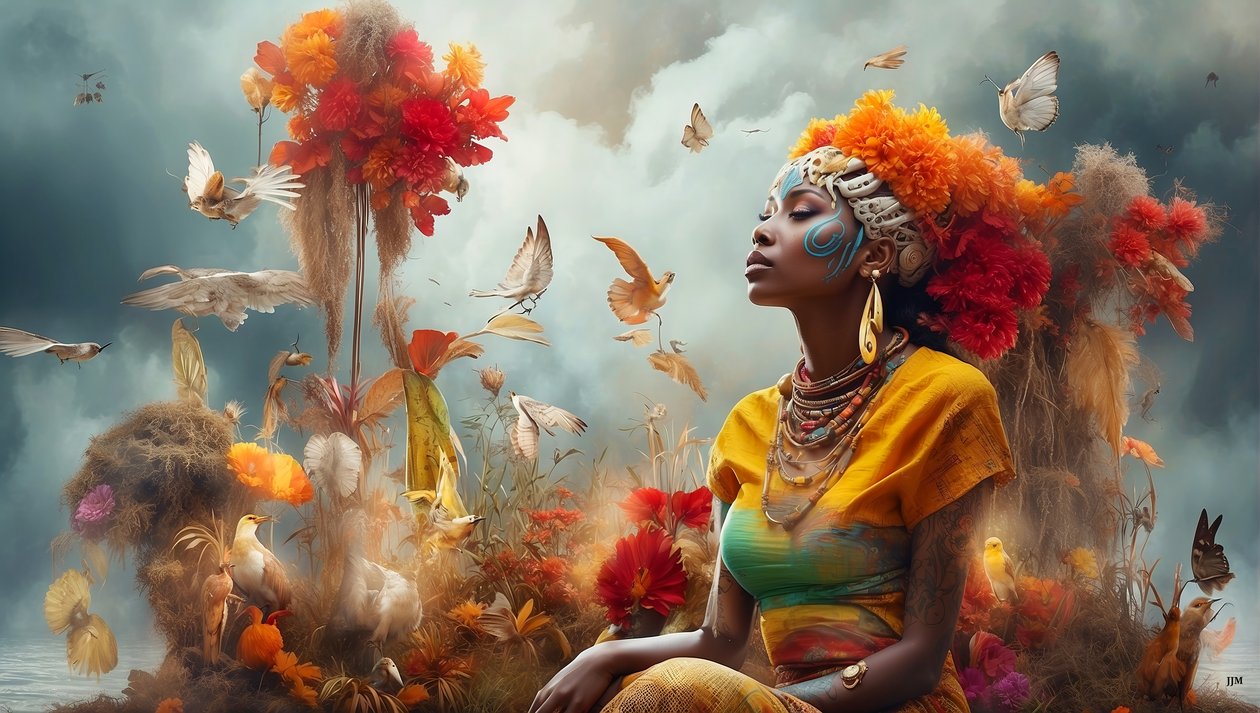 Dreamcore_dreamlike_scene-Aborigines_03 autorstwa Josef Johann Michel