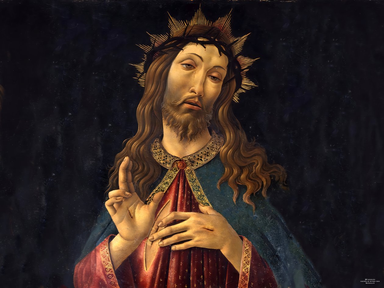 JJM-recreate_Botticelli-S_Jeus Christus le redempteur autorstwa Josef Johann Michel