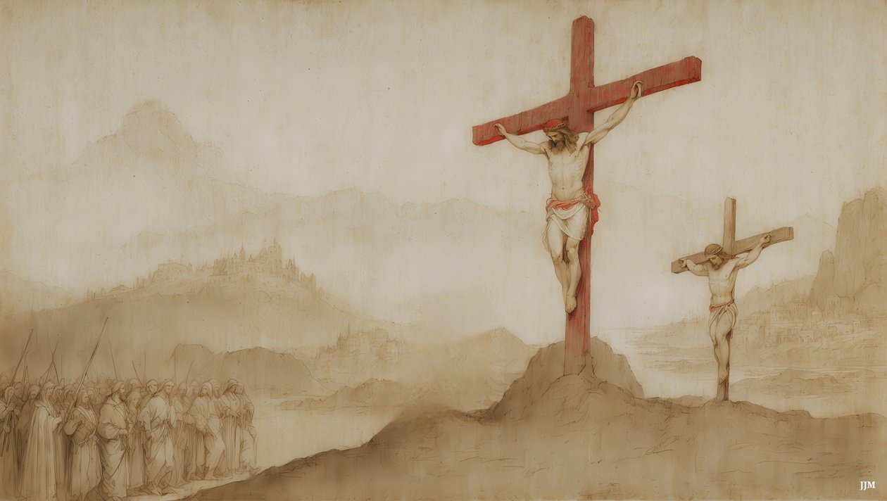 Jesus_Crucifixion_01 autorstwa Josef Johann Michel