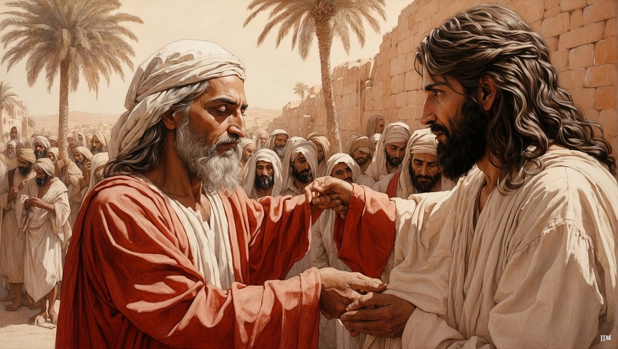 Jezus uzdrawia niewidomego żebraka_02 autorstwa Josef Johann Michel
