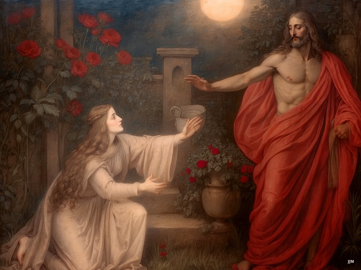 Jezus_powiedział do niej_Nie trzymaj mnie_01 autorstwa Josef Johann Michel
