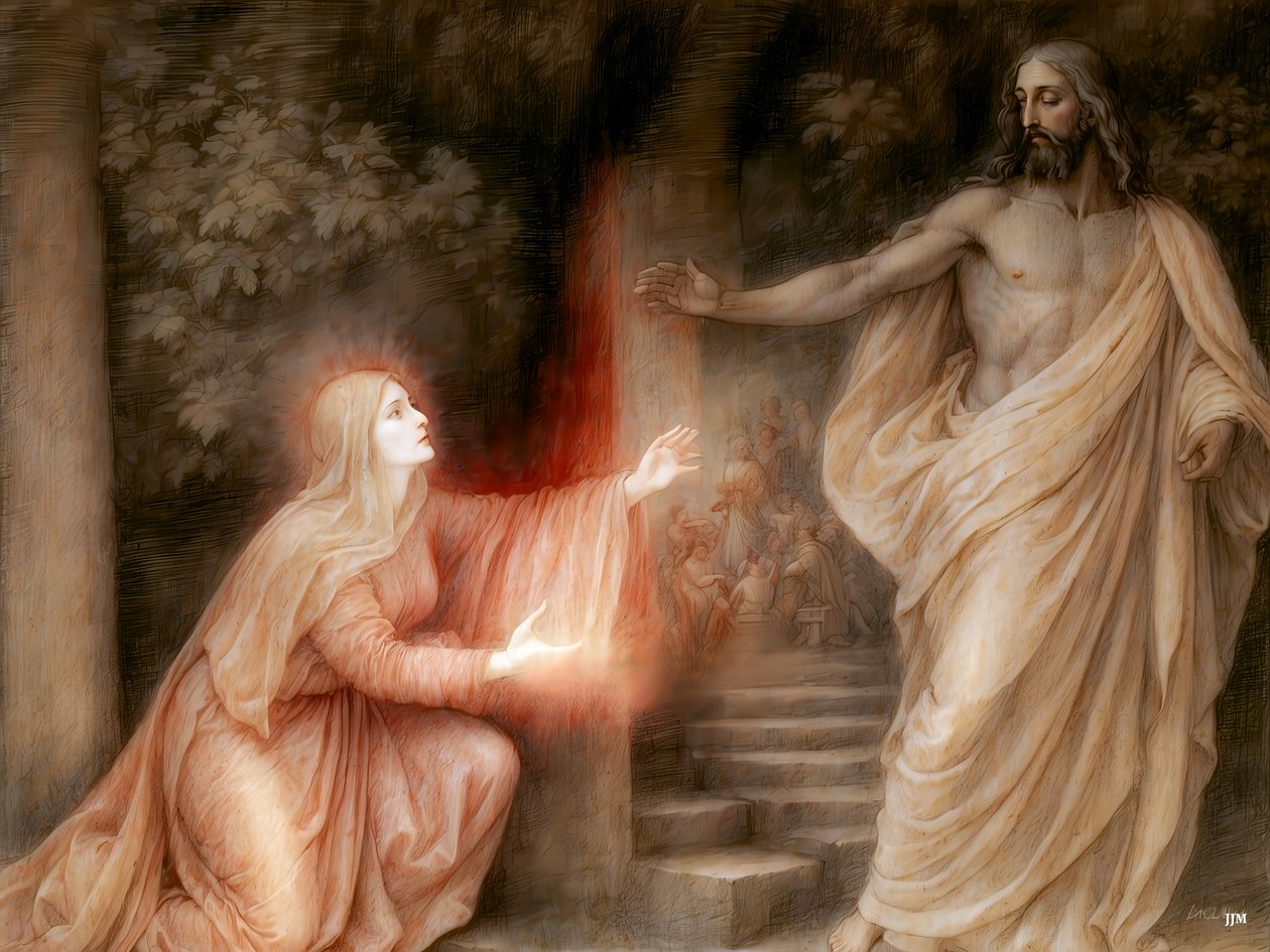 Jezus_powiedział do niej_Nie trzymaj mnie_02 autorstwa Josef Johann Michel
