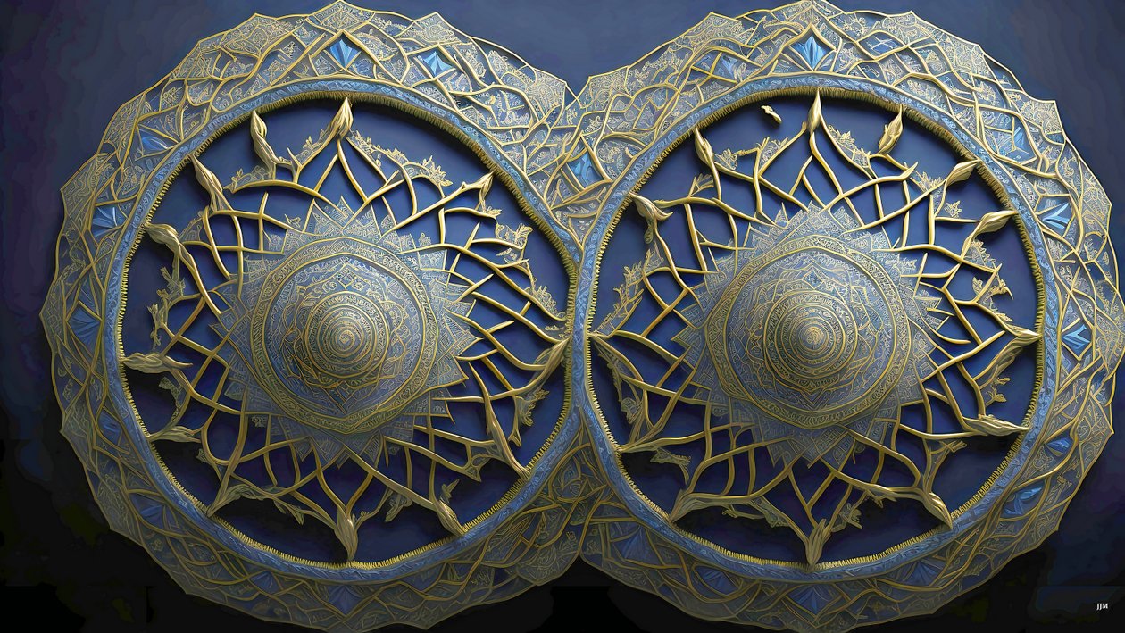 mandala: elementy egipskie_01 autorstwa Josef Johann Michel