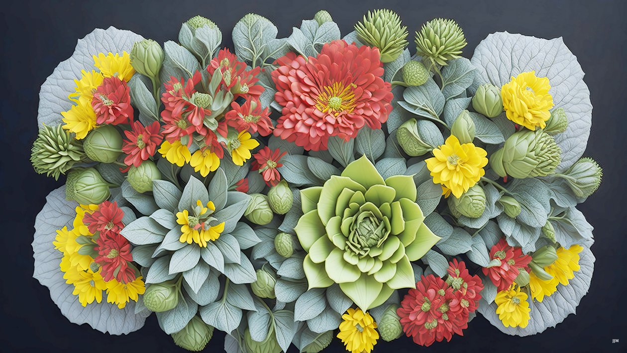 mandala: Elementy Kalanchoe_02 autorstwa Josef Johann Michel