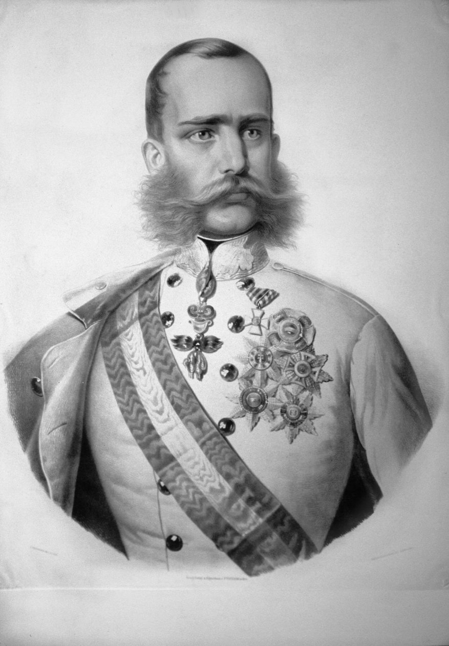 Franz Josef I. Kr. s.a. Litho autorstwa Josef Kriehuber