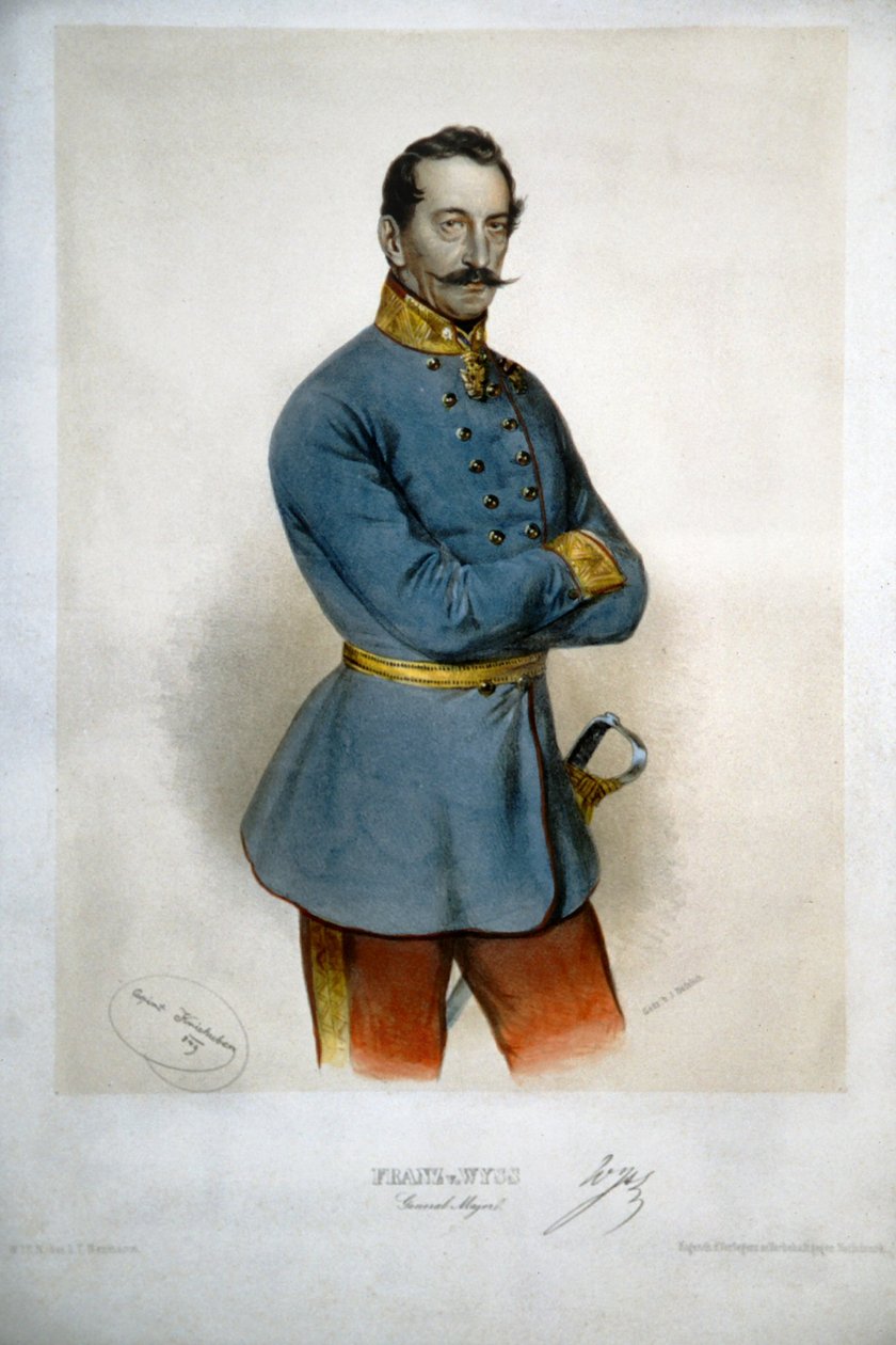 Franz von Wyss Litho autorstwa Josef Kriehuber