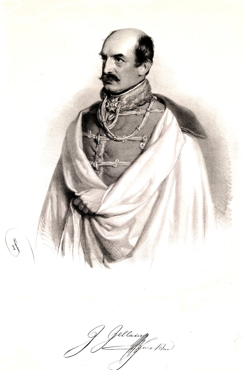 Josef Jellacic 1848 autorstwa Josef Kriehuber