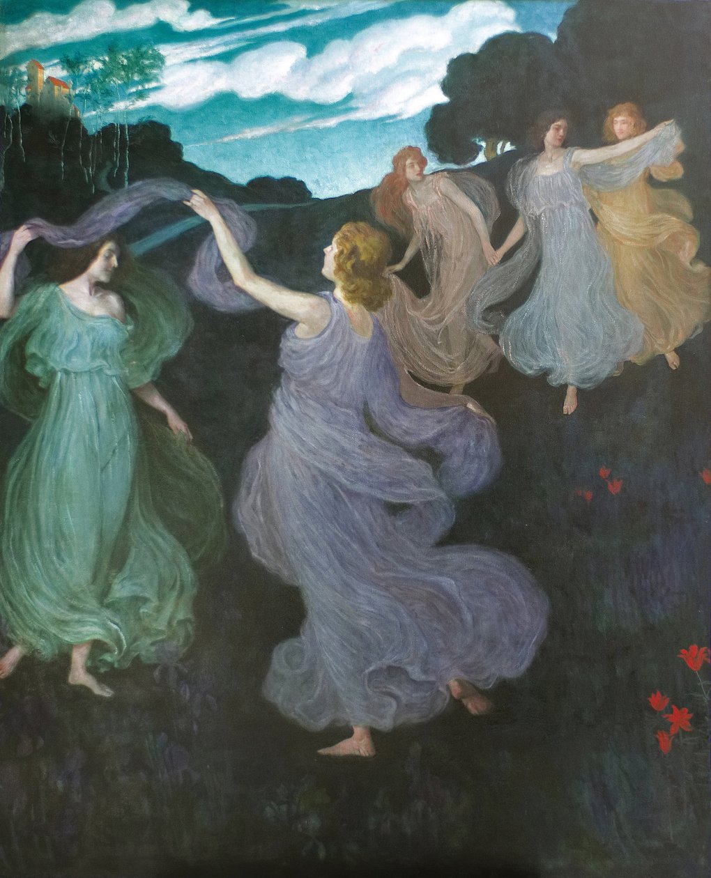 Taniec elfów, 1888-1889. autorstwa Josef Maria Auchentaller