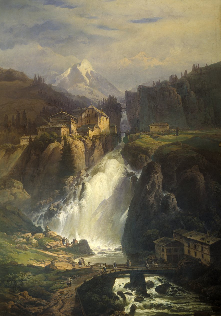 Widok na Bad Gastein autorstwa Josef Matěj Navrátil