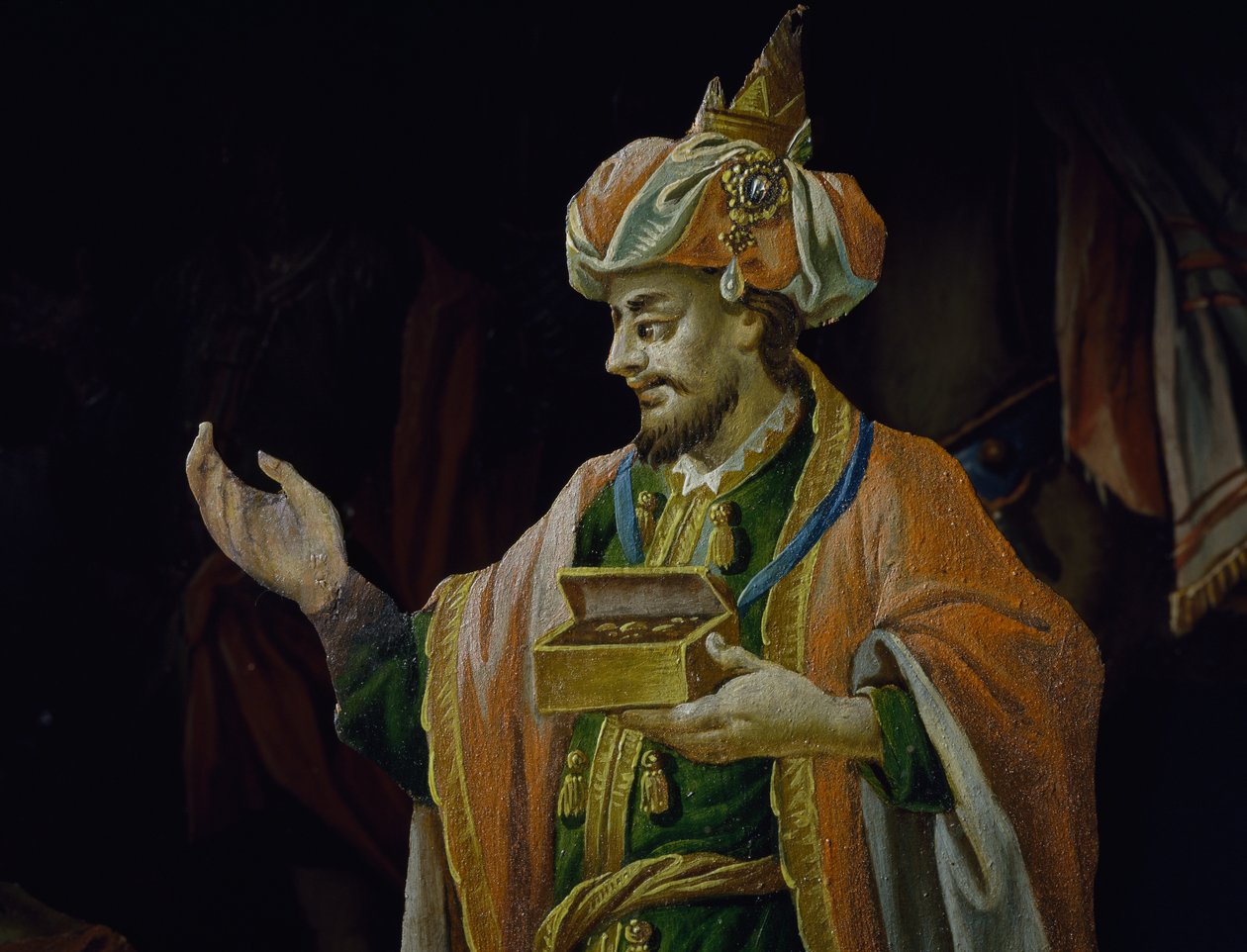 Balthasar, adoracja Magi autorstwa Josef Renzler