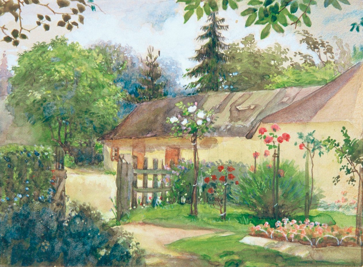 widok na ogród autorstwa Josef Wawra