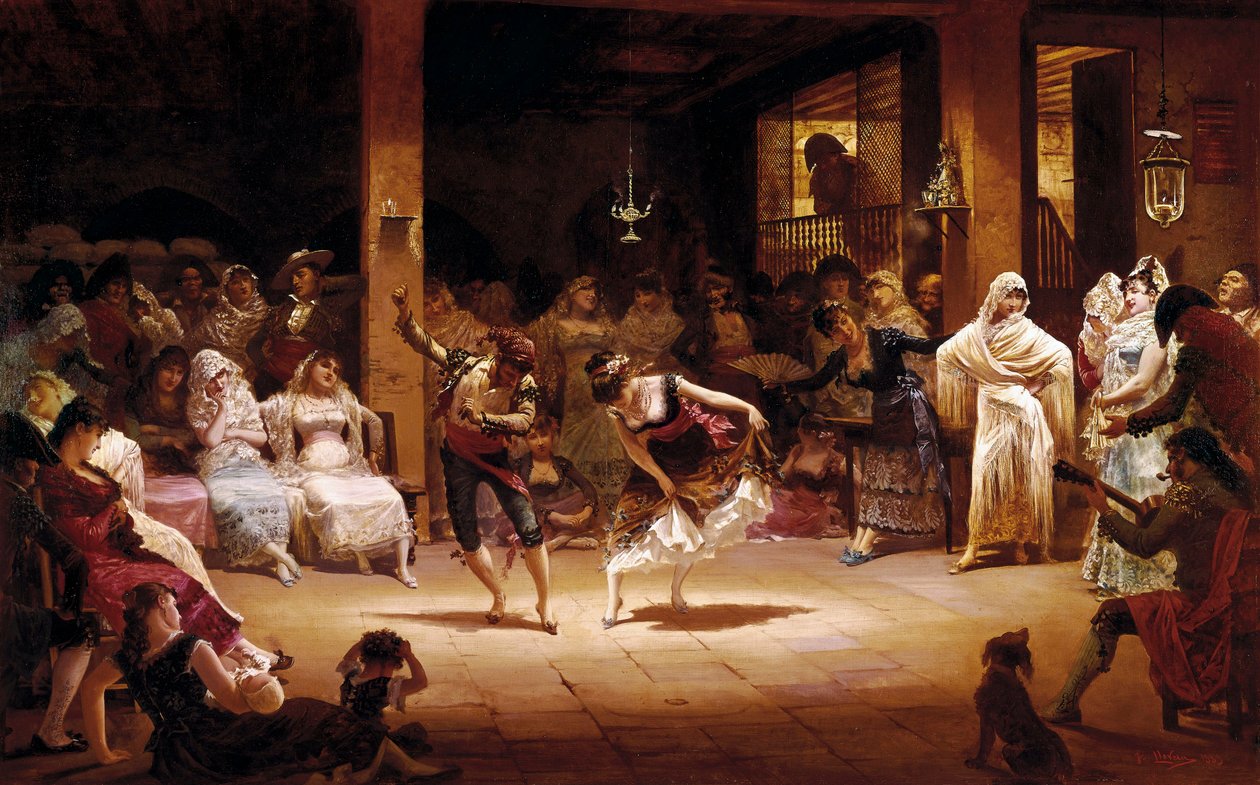 Taniec lampy naftowej autorstwa Josep Llovera Bofill