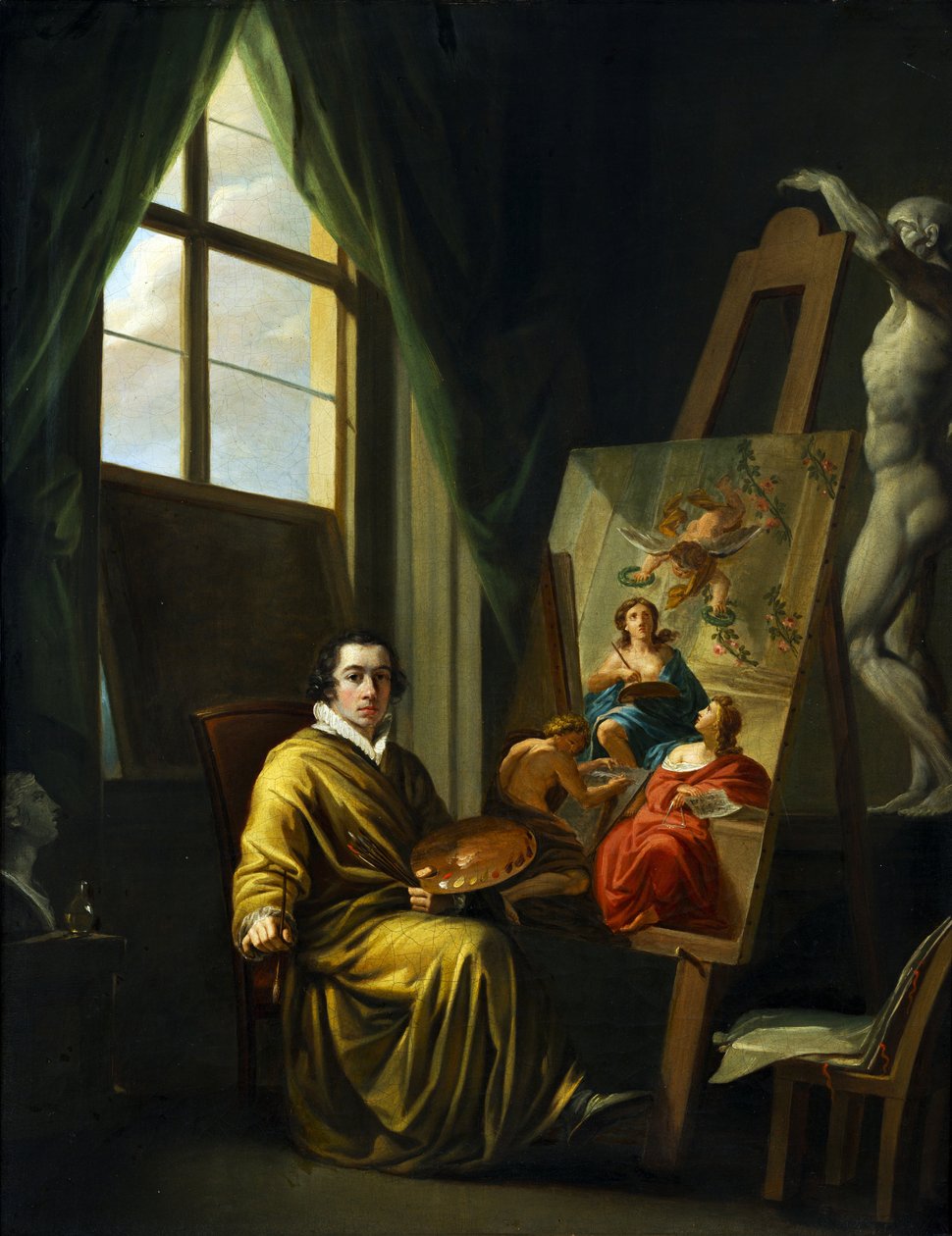 Autoportret w pracowni autorstwa Joseph Abel