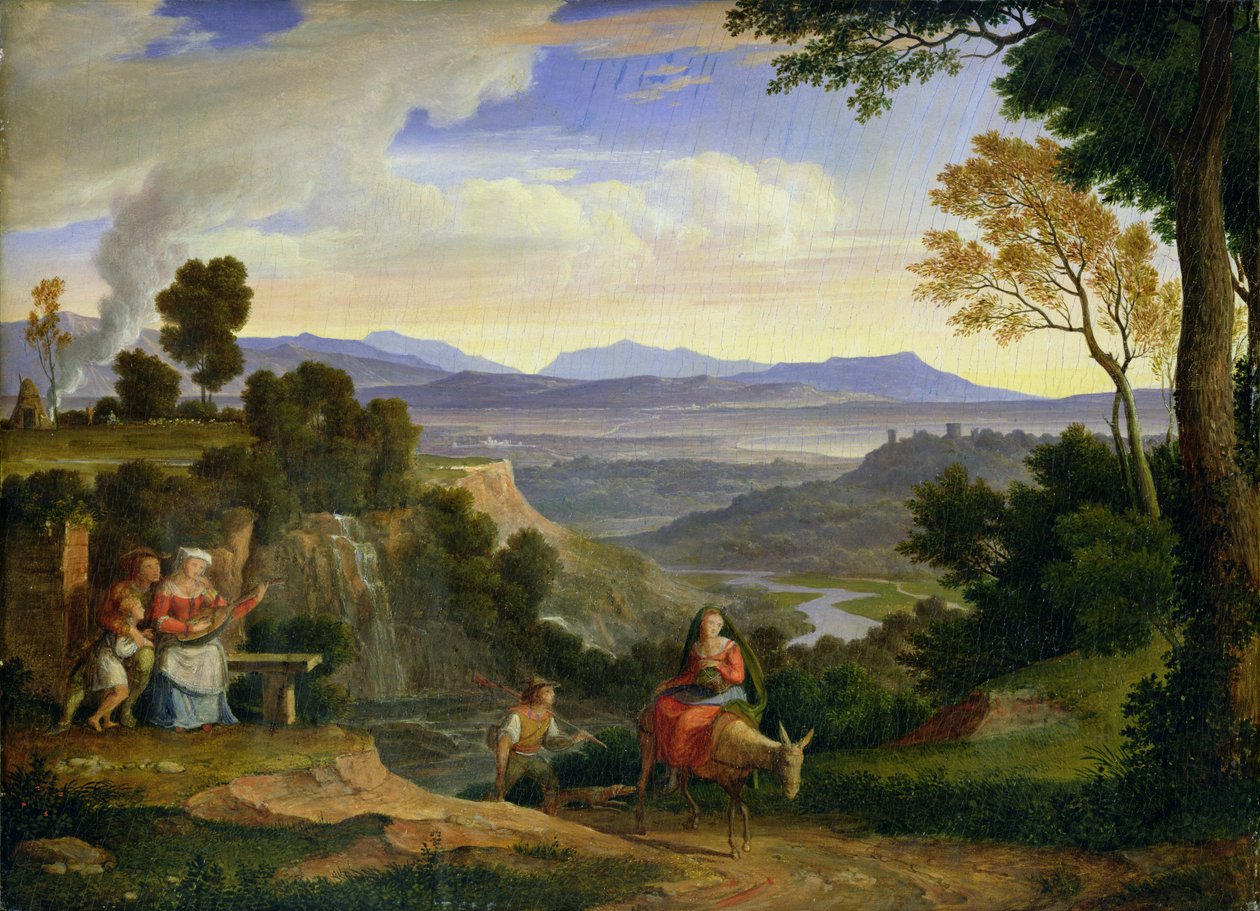 W Ronciglione, 1815 autorstwa Joseph Anton Koch