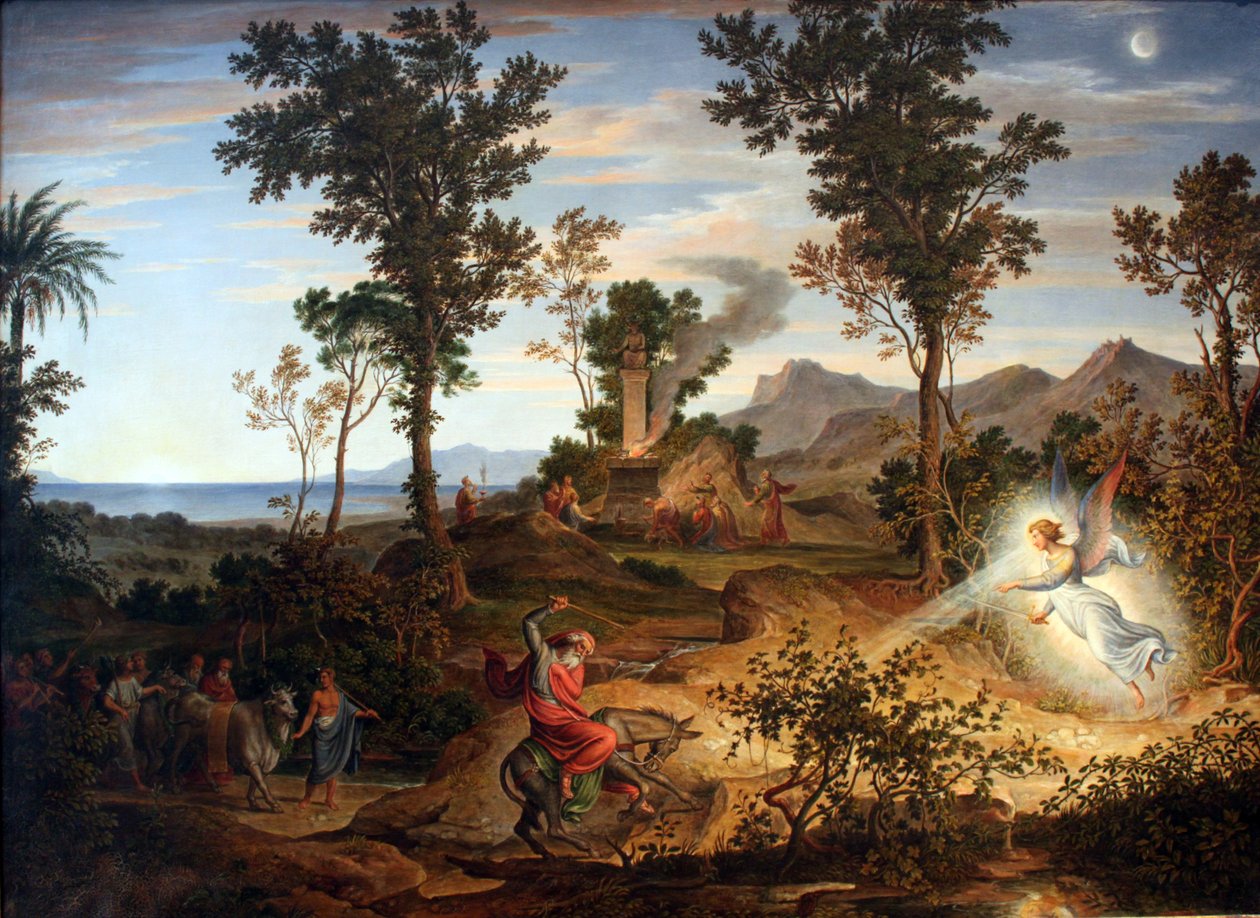 Krajobraz z Balaam autorstwa Joseph Anton Koch