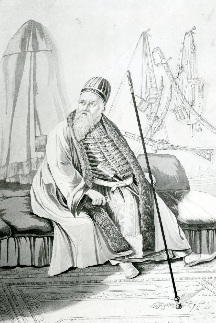 Ali Pasza Tepeleny lub Janniny (1740-1822) autorstwa Joseph Cartwright