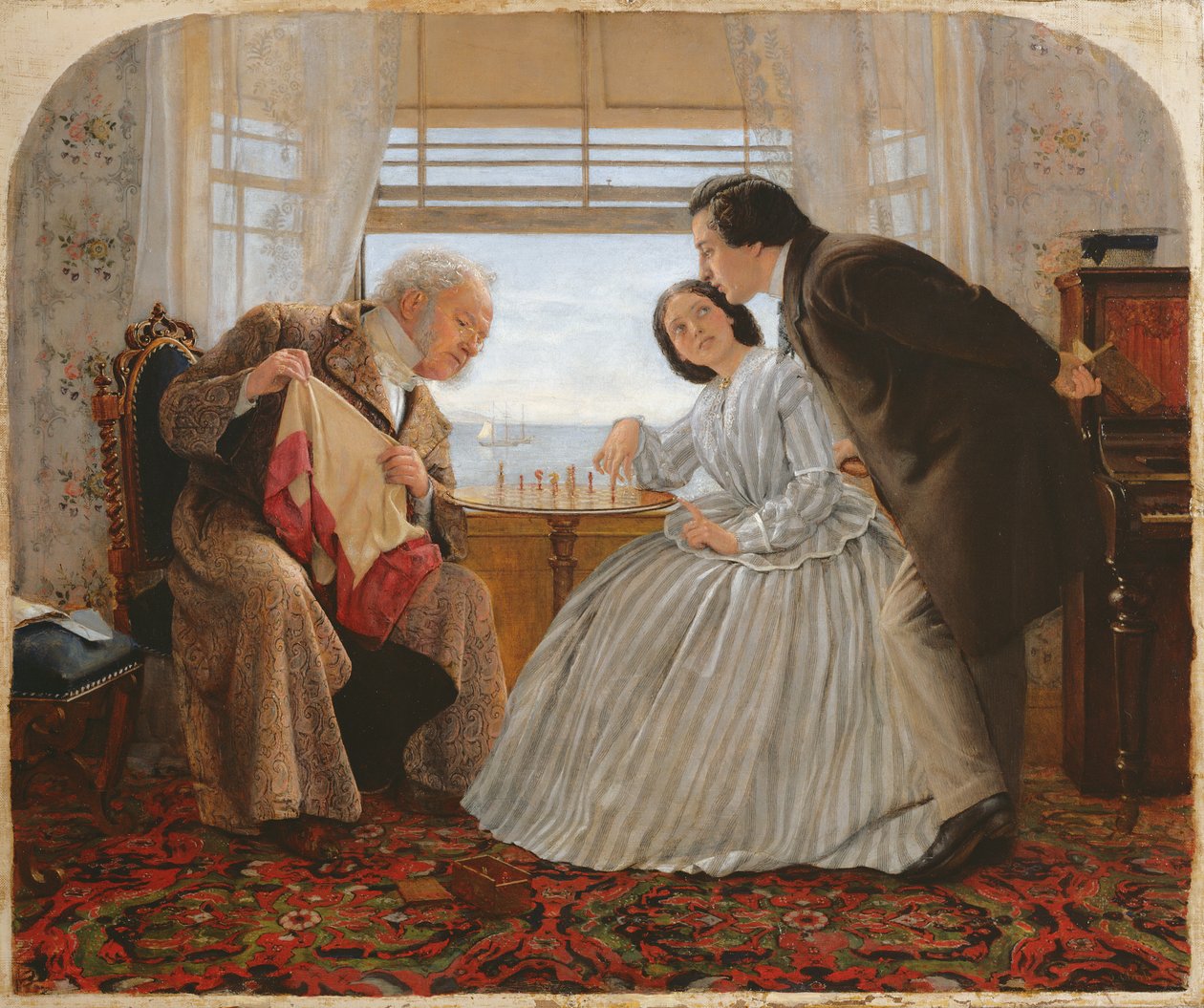 Szachiści, 1860 autorstwa Joseph Clark