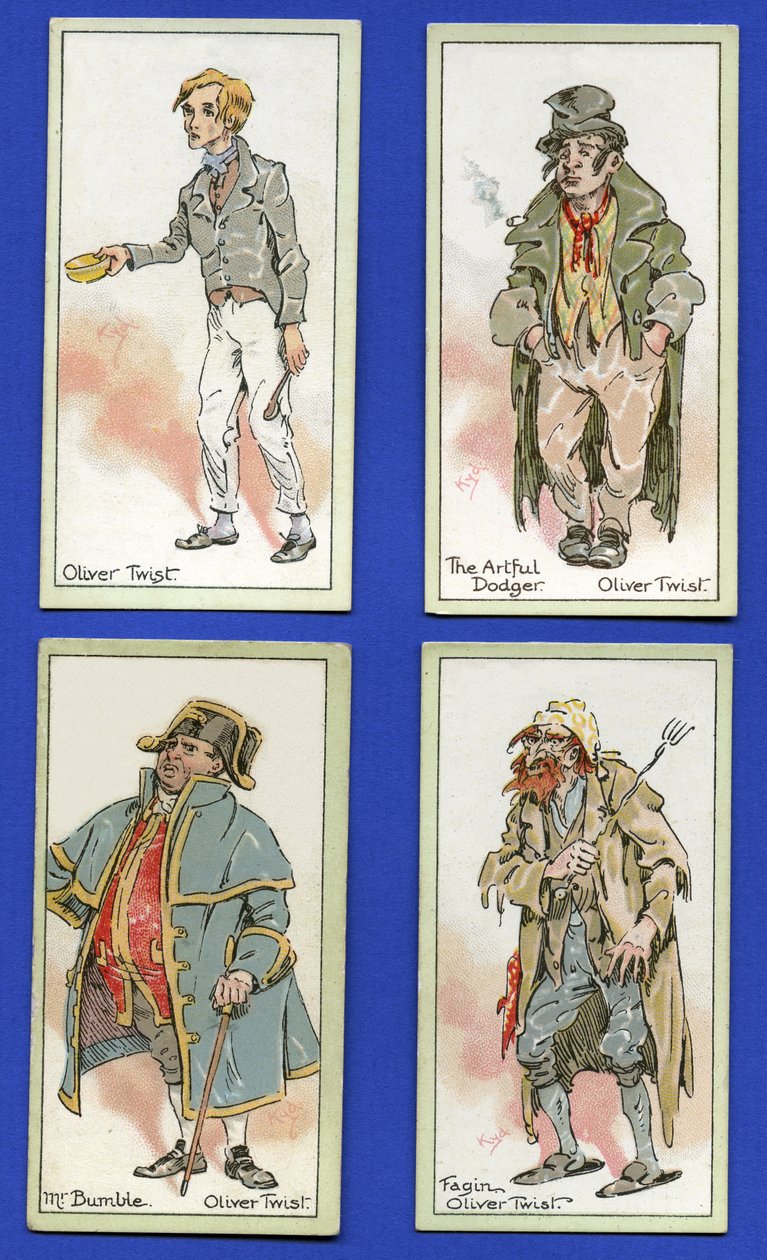 Postacie z „Oliver Twist” Charlesa Dickensa, 1923 autorstwa Joseph Clayton Clarke