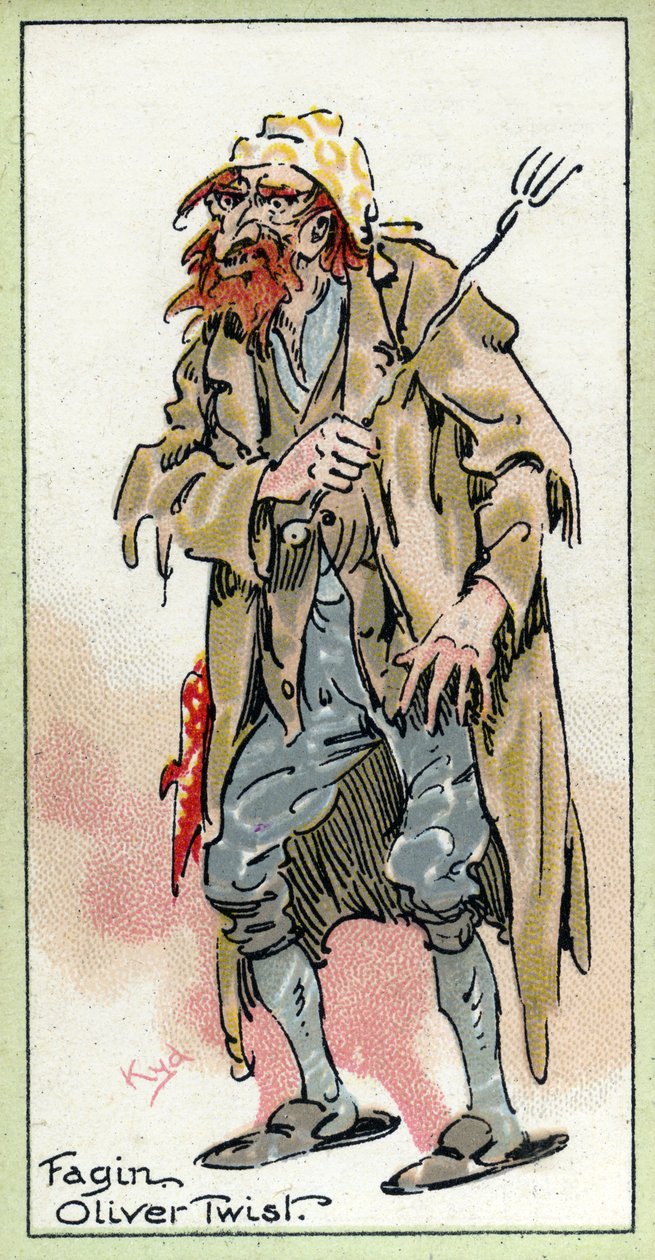 Fagin, z "Olivera Twista", Charles Dickens, 1923 autorstwa Joseph Clayton Clarke