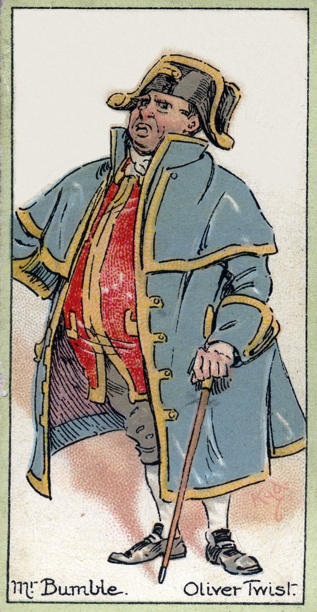 Pan Bumble, z „Oliver Twist” Charlesa Dickensa, 1923 autorstwa Joseph Clayton Clarke