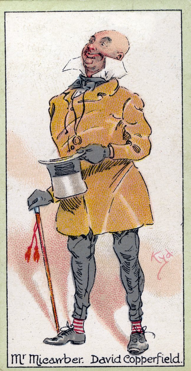 Pan Micawber, z „David Copperfield”, autorstwa Charlesa Dickensa, 1923 autorstwa Joseph Clayton Clarke