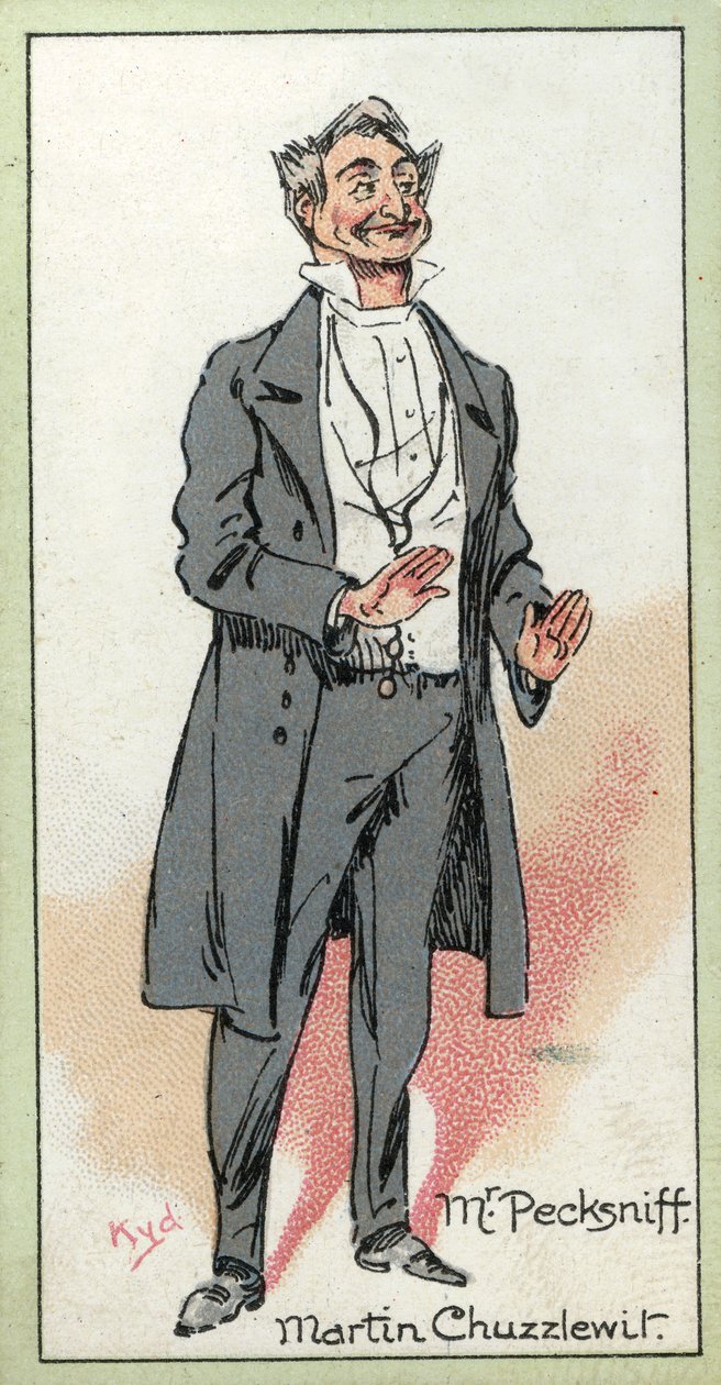 Pan Pecksniff, z „Martin Chuzzlewit”, autorstwa Charlesa Dickensa, 1923 autorstwa Joseph Clayton Clarke