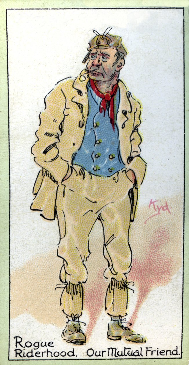 Rogue Riderhood, z "Naszego wspólnego przyjaciela", Charles Dickens, 1923 autorstwa Joseph Clayton Clarke
