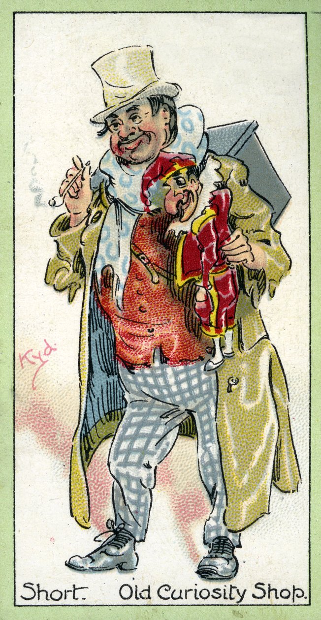 Krótko, z "Starego sklepu z osobliwościami", Charles Dickens, 1923 autorstwa Joseph Clayton Clarke