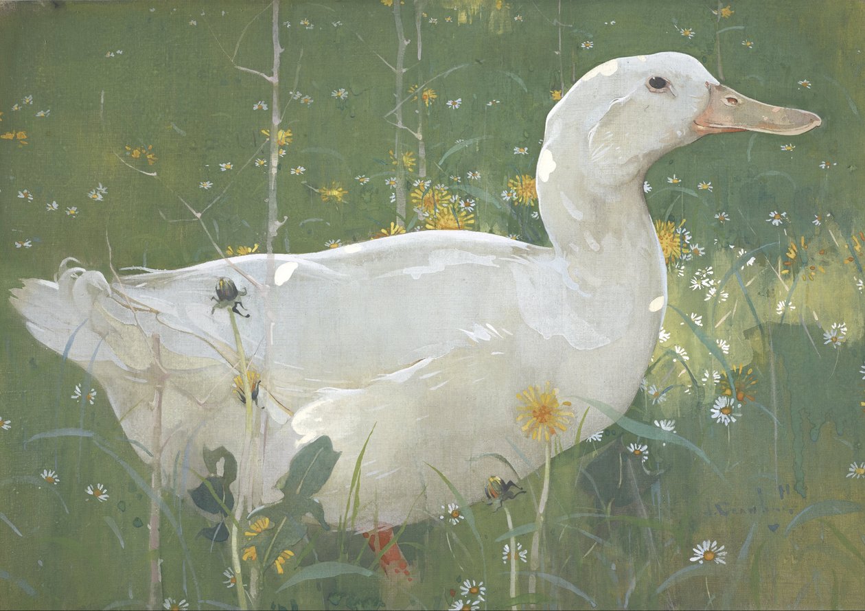 Biały Drake autorstwa Joseph Crawhall