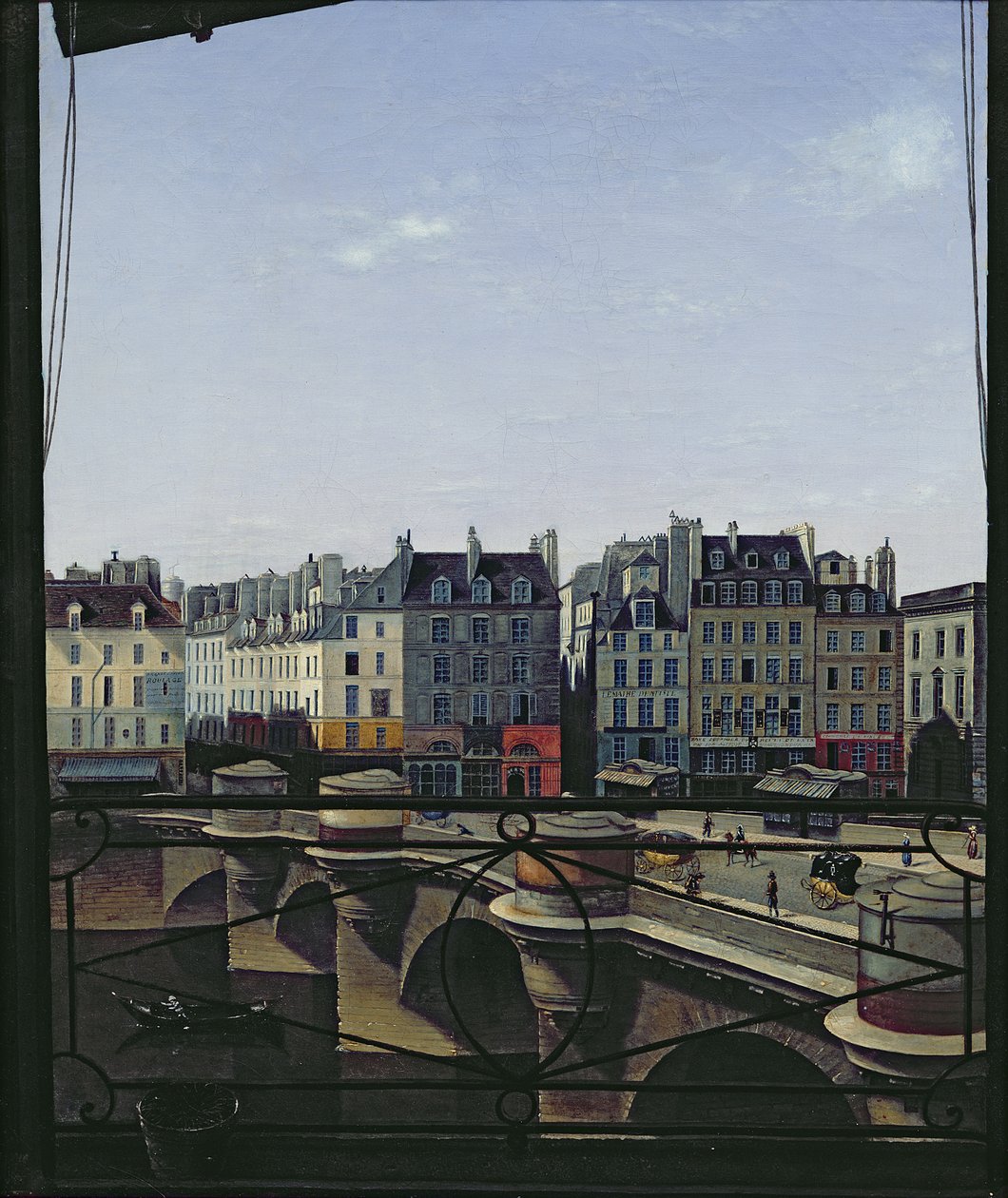Widok na Pont Neuf, ok.1845 autorstwa Joseph Eusebie Prevot