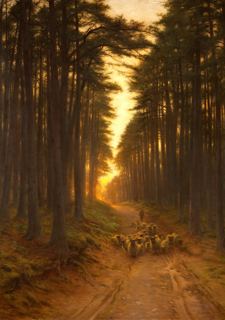 Teraz nadszedł jeszcze wieczór, ok. 1905 r. autorstwa Joseph Farquharson