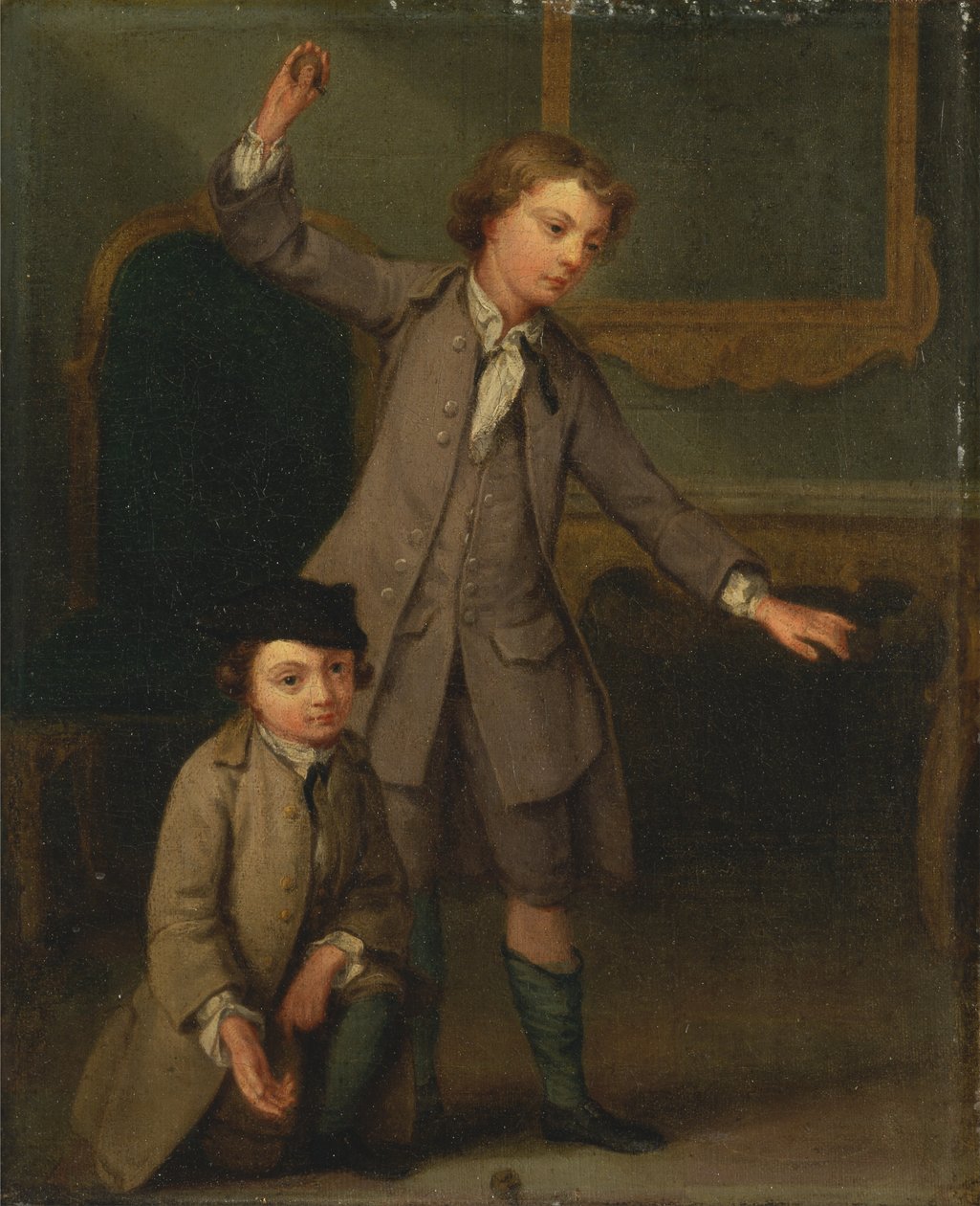 Portret dwóch chłopców, prawdopodobnie Józefa i Jana Józefa Nollekensów autorstwa Joseph Francis Nollekens
