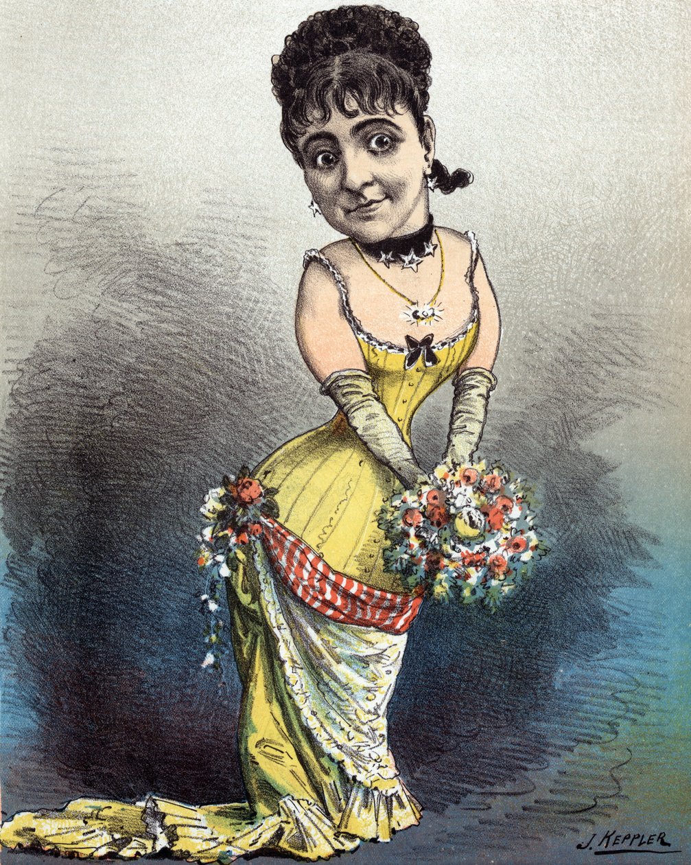 Adelina Patti, wieczna primadonna, 1881 autorstwa Joseph Keppler