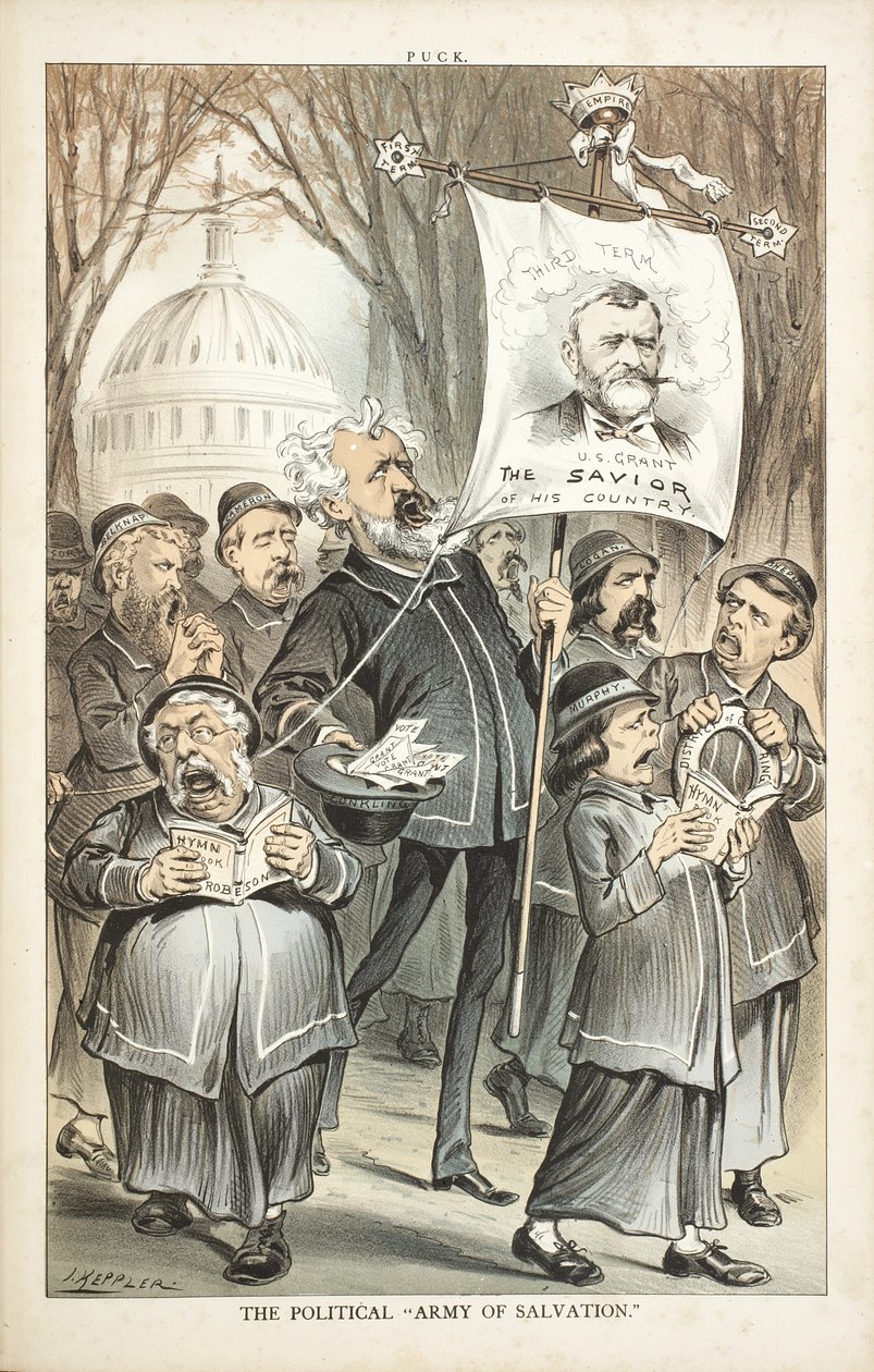 Polityczna „Armia Zbawienia”, 1880 autorstwa Joseph Keppler