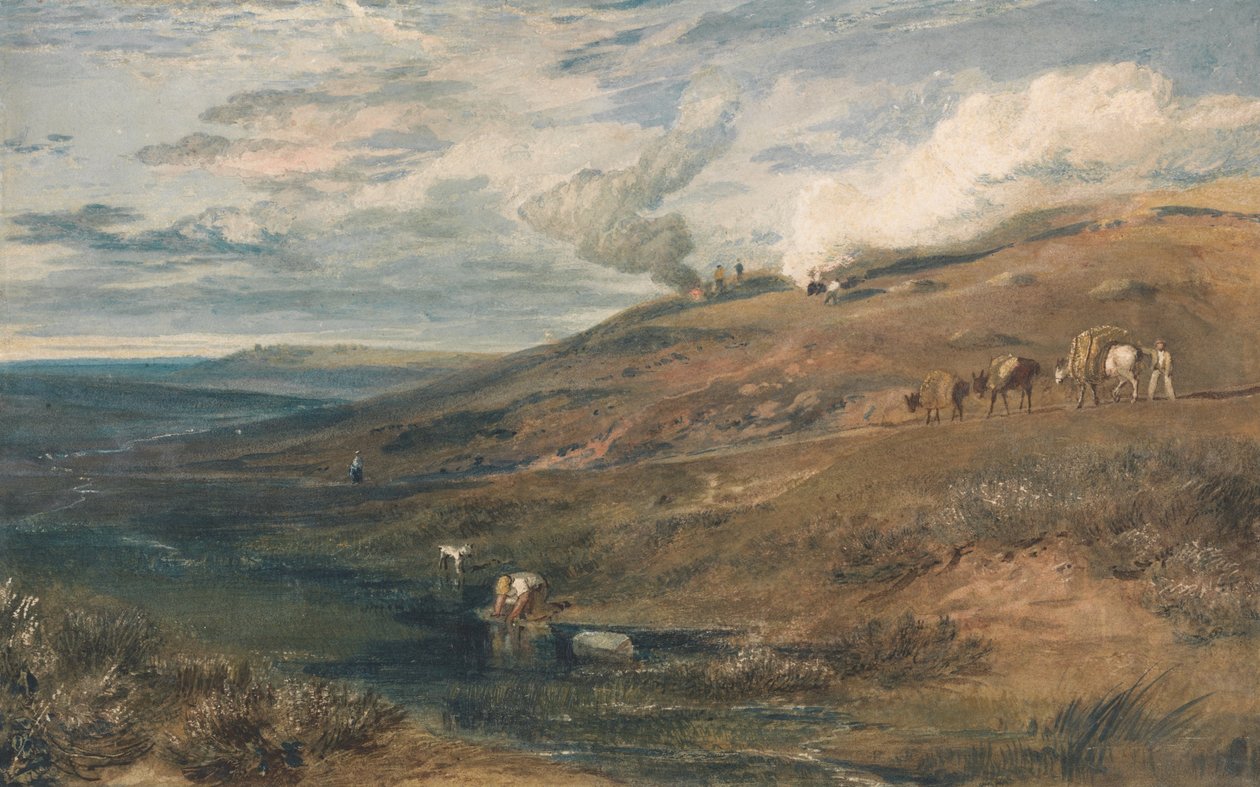 Dartmoor - Źródło Tamar i Torridge autorstwa Joseph Mallord William Turner