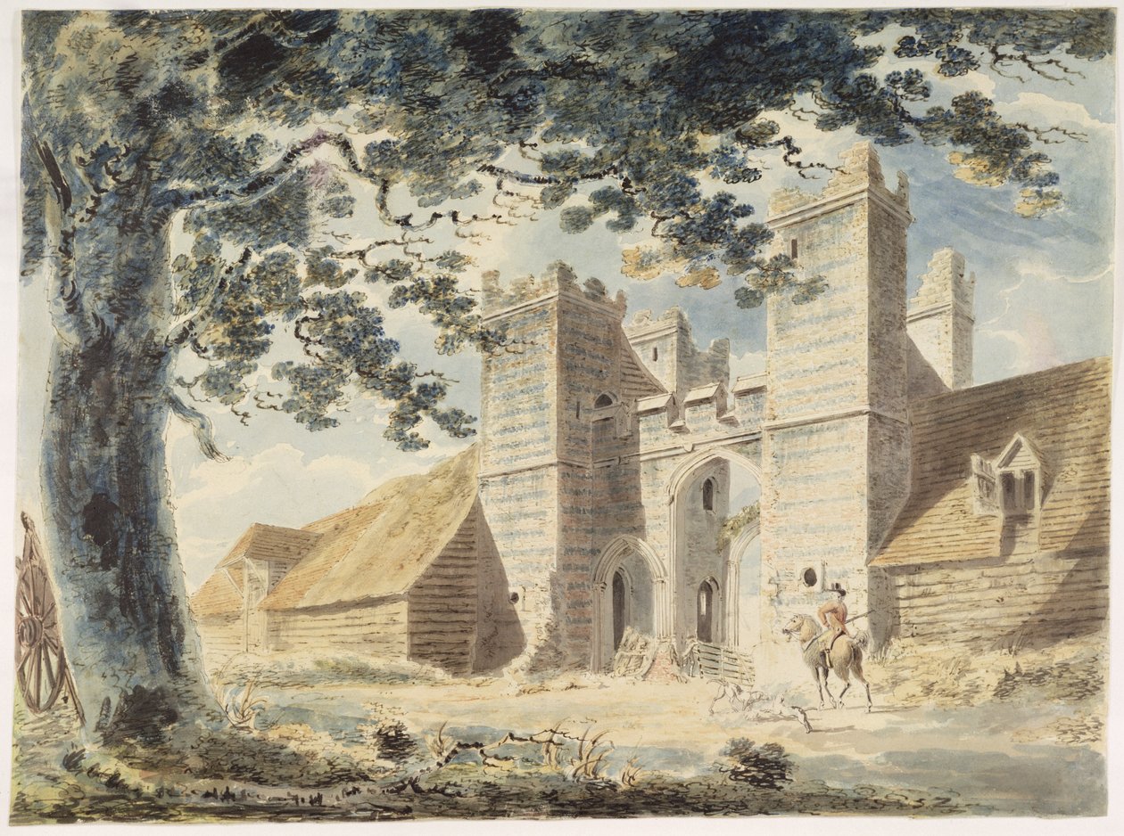Dent de Lion, Margate, ok. 1791 (wc nad grafitem z piórem i atramentem na papierze) autorstwa Joseph Mallord William Turner