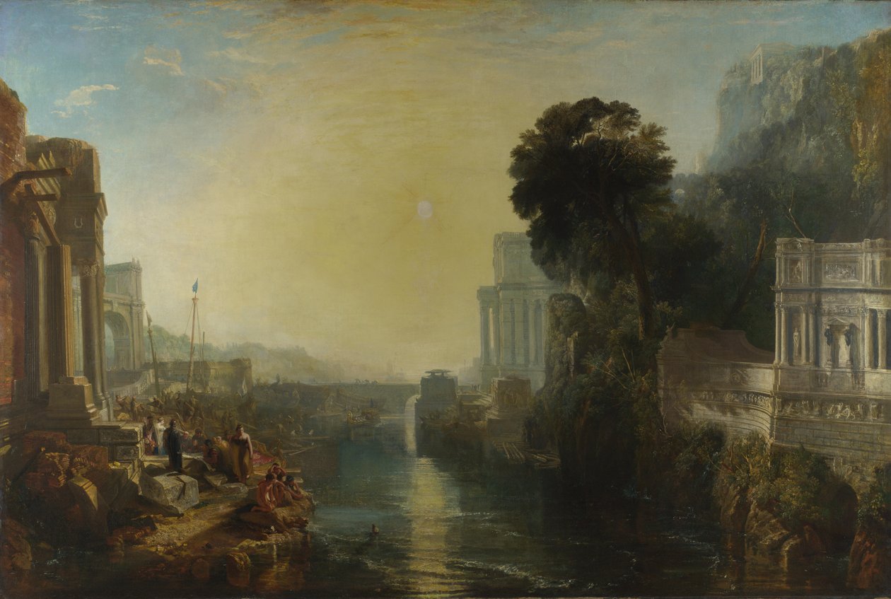 Dydona budująca Kartaginę, czyli o powstaniu imperium kartagińskiego, 1815 autorstwa Joseph Mallord William Turner