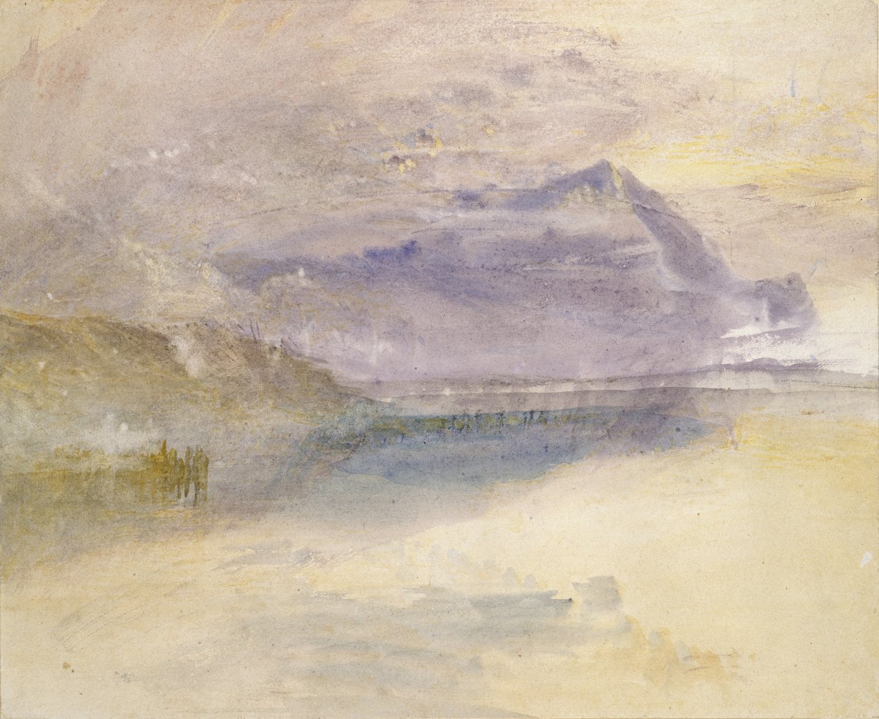 Wieczór: Chmura na górze Rigi, widziana z Zug, ok. 1841 r. autorstwa Joseph Mallord William Turner