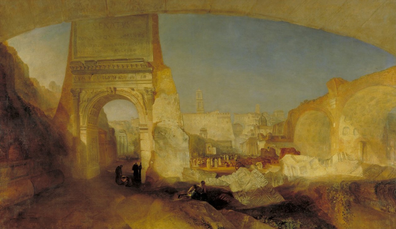 Forum Romanum, dla Muzeum Pana Soanesa autorstwa Joseph Mallord William Turner