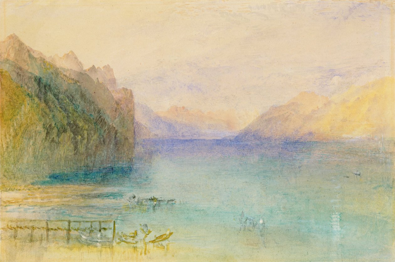 Jezioro Thun autorstwa Joseph Mallord William Turner