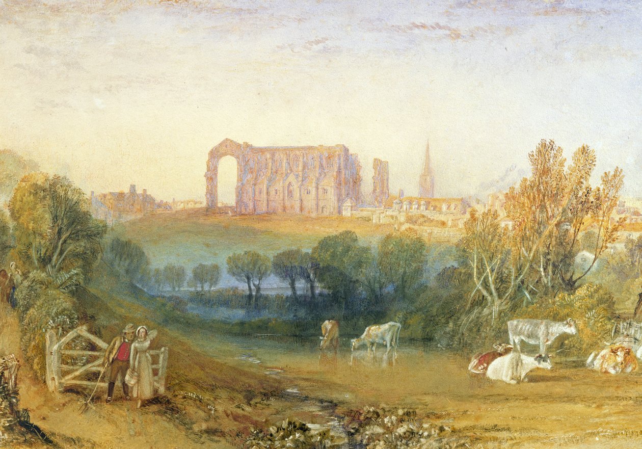 Opactwo Malmesbury, 1826 r. autorstwa Joseph Mallord William Turner