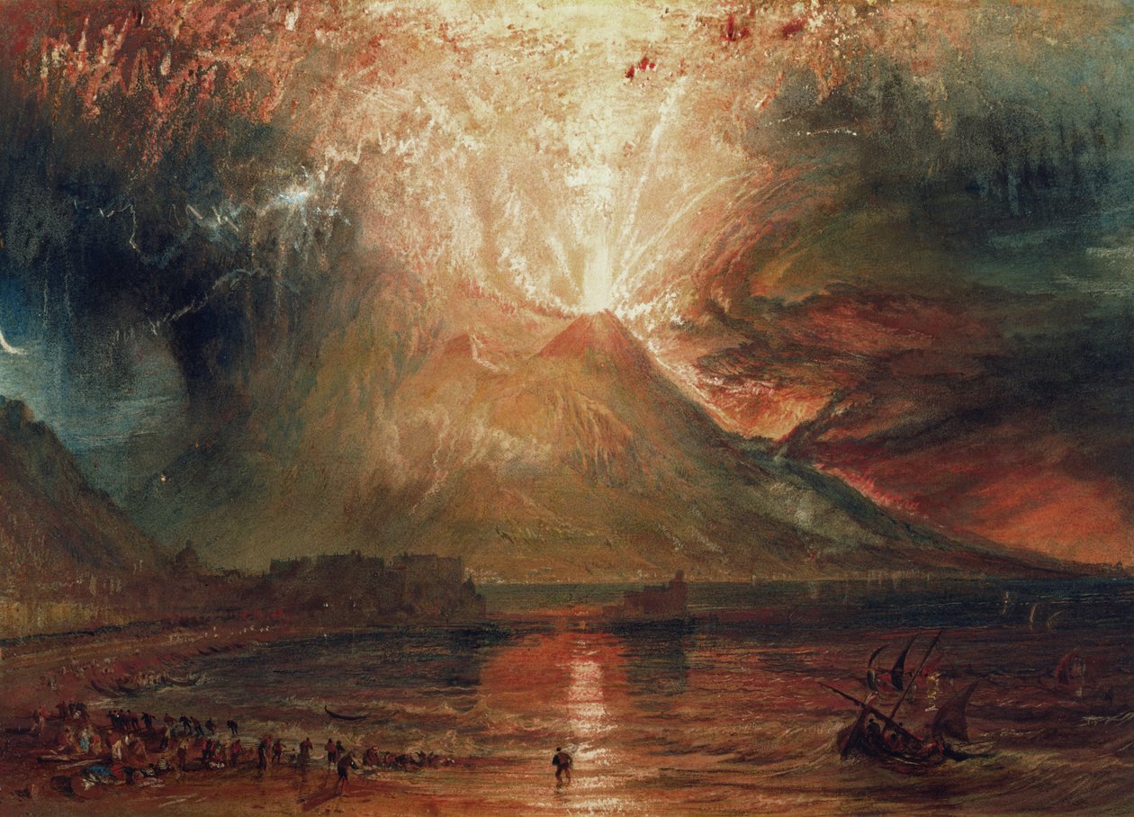 Wezuwiusz podczas erupcji, 1817 autorstwa Joseph Mallord William Turner