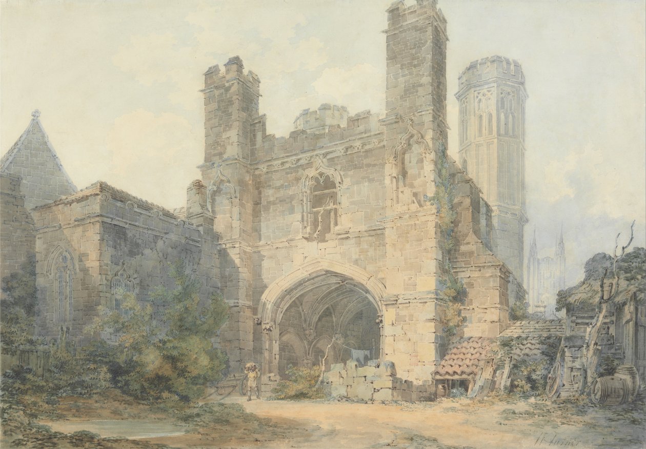 Saint Augustines Gate, Canterbury autorstwa Joseph Mallord William Turner