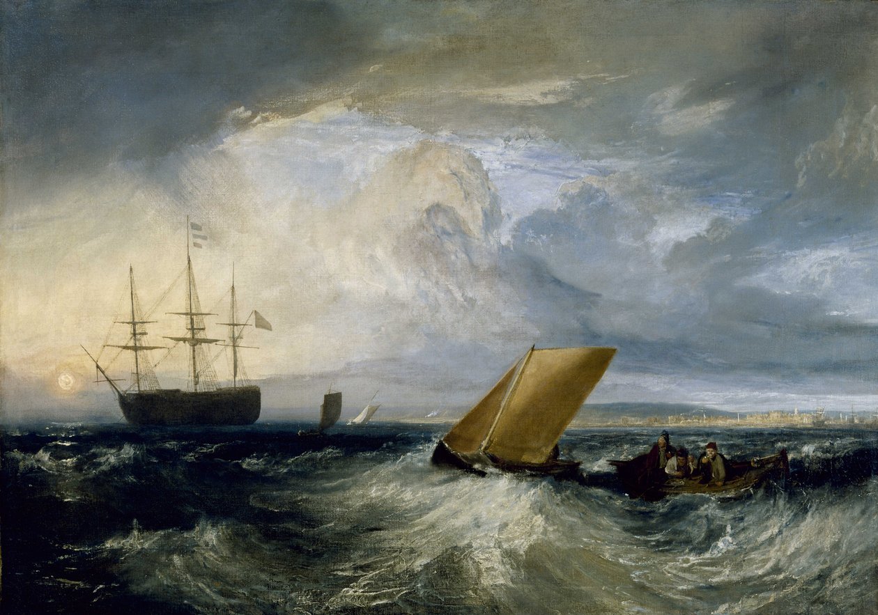 Sheerness widziane z Nore autorstwa Joseph Mallord William Turner