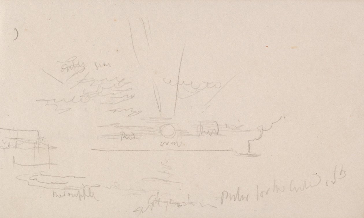 Szkicownik kanału autorstwa Joseph Mallord William Turner