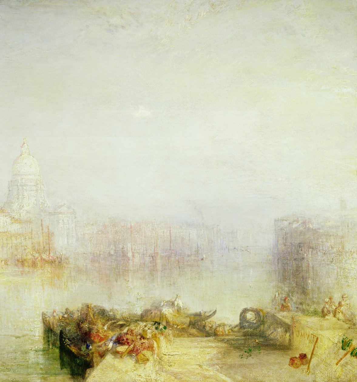 Dogana i Santa Maria della Salute, Wenecja, 1843 (fragment) autorstwa Joseph Mallord William Turner