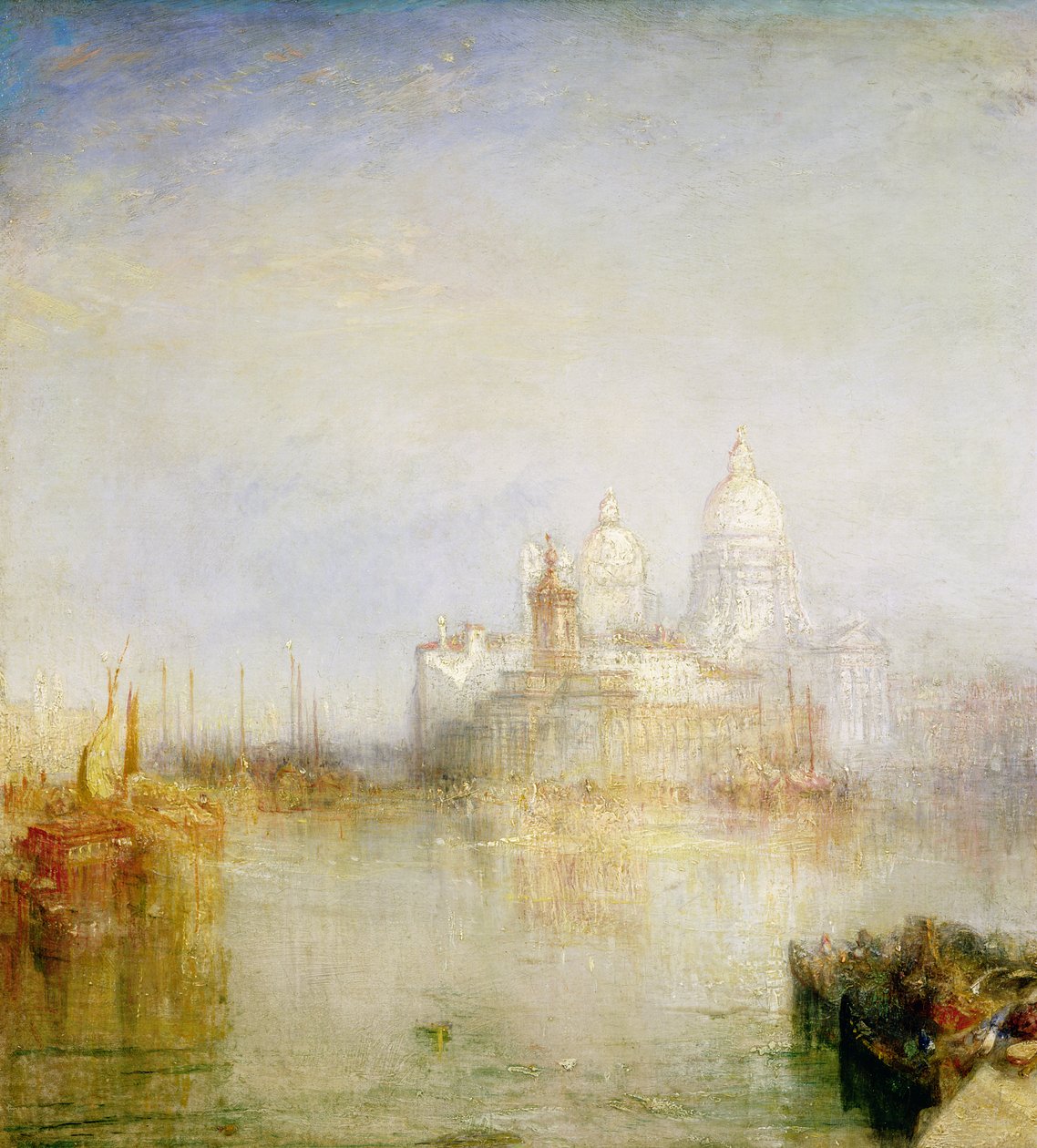 Dogana i Santa Maria della Salute, Wenecja, 1843 (fragment) autorstwa Joseph Mallord William Turner